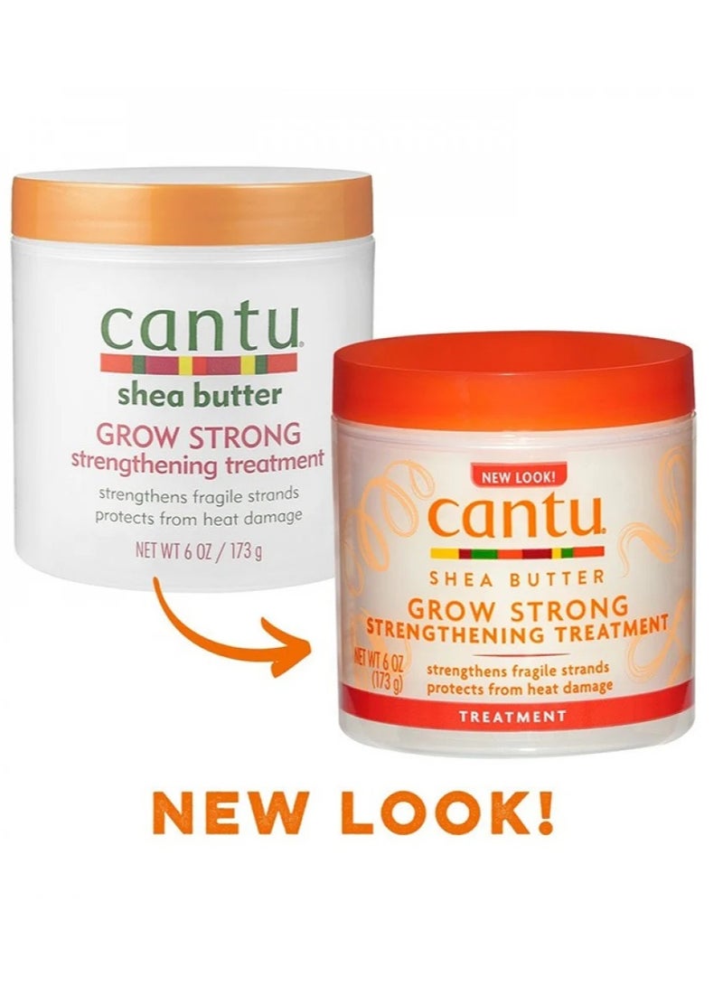 Cantu Grow Strong Hair Strengthening And Treatment Cream With Shea Butter 6 OZ 173grams - Image 2