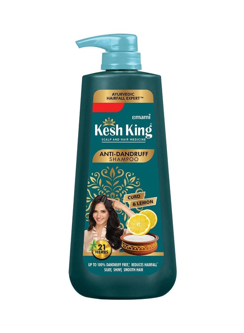 Kesh King Ayurvedic Anti-Dandruff Shampoo | Reduces hair fall | Soothes itchy scalp | No Paraben & No Silicon | 21 natural ingredients | Enriched with curd, lemon & neem | 1000 ml - Image 1