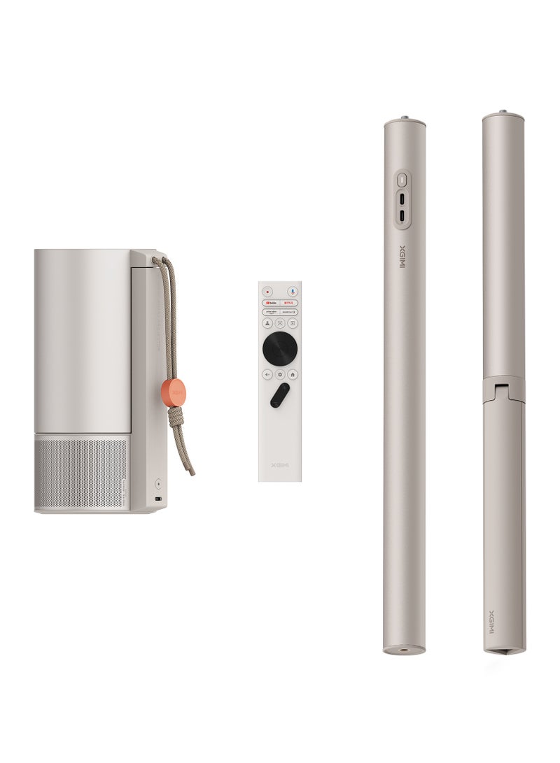 XGIMI Mogo 3 Pro Outdoor Set | MOGO 3 Pro Projector + PoweBase Stand + 70" ALR Screen + Creative Filter + Screen, 2.5Hrs Battery, Portable Screen for Home/Camping/Picnic/Travel - Bundle - Image 3