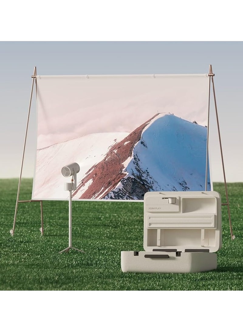 XGIMI Mogo 3 Pro Outdoor Set | MOGO 3 Pro Projector + PoweBase Stand + 70" ALR Screen + Creative Filter + Screen, 2.5Hrs Battery, Portable Screen for Home/Camping/Picnic/Travel - Bundle - Image 4