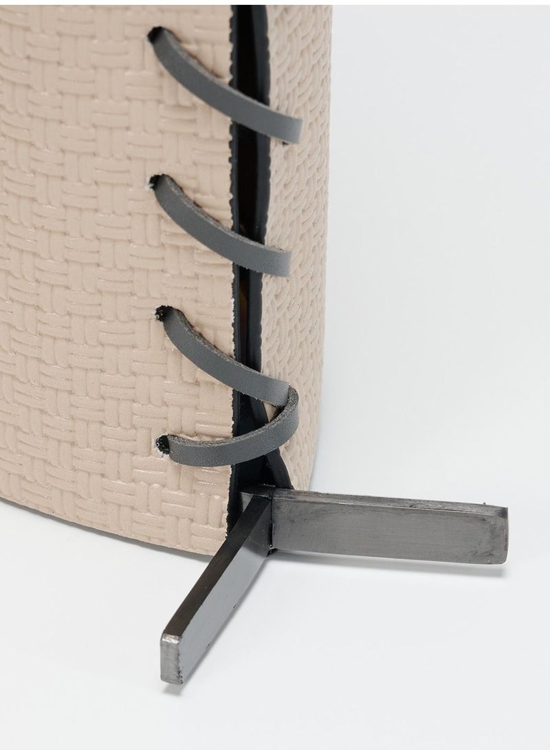 AL HUZAIFA FURNITURE Koru Vase, Pu Leather &  Steel  - Image 4