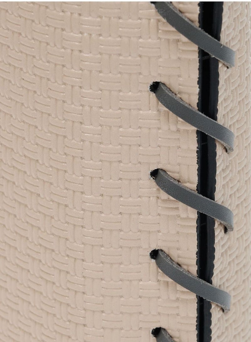 AL HUZAIFA FURNITURE Koru Vase, Pu Leather &  Steel  - Image 3