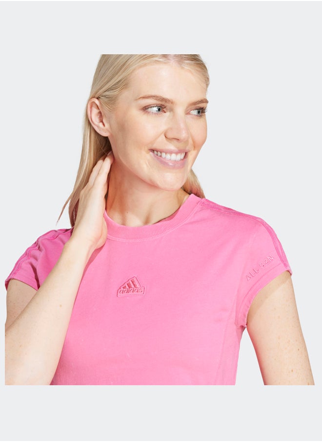 Adidas - ALL SZN 3-Stripes Garment Wash Baby T-Shirt - Image 1
