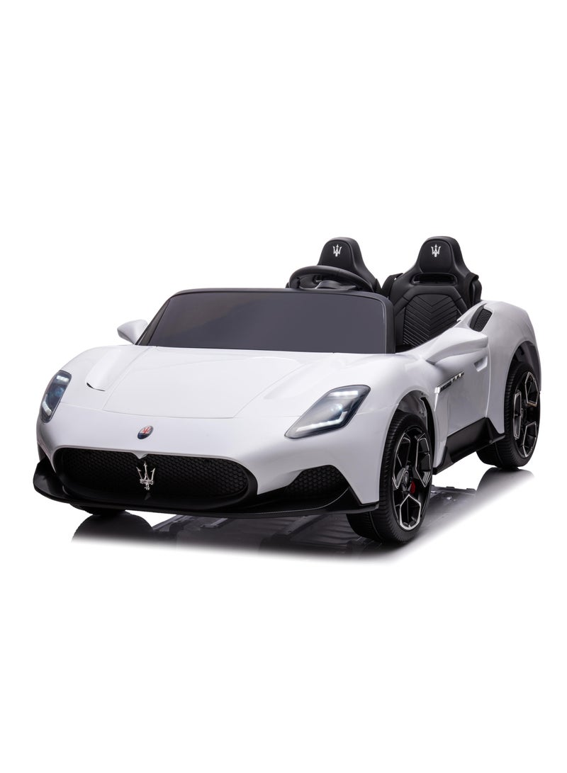 Lovely Baby Lovely Baby Power Riding Car for Kids LB 1699EL Battery-Operated Car with Remote Control, Music, LED Lights and More special features. - White  - Image 1