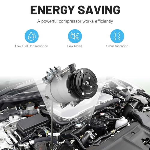 ILONPA ضاغط مكيف هواء جديد مع قابض لسيارة فورد فوكس 2.0 لتر 2012 2013، لفورد فوكس 2.0 لتر 2014 حتى 2/3/2014، لرقم CO29079C - Image 5