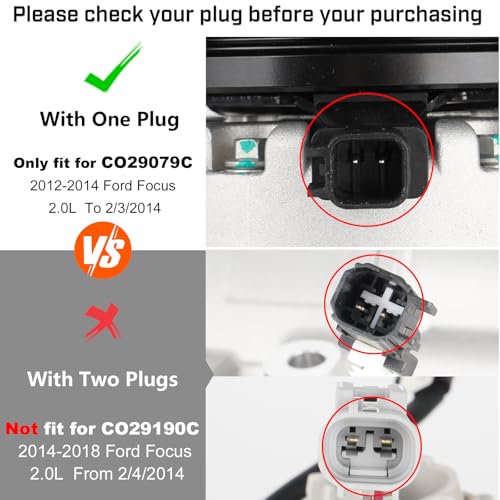 ILONPA ضاغط مكيف هواء جديد مع قابض لسيارة فورد فوكس 2.0 لتر 2012 2013، لفورد فوكس 2.0 لتر 2014 حتى 2/3/2014، لرقم CO29079C - Image 3