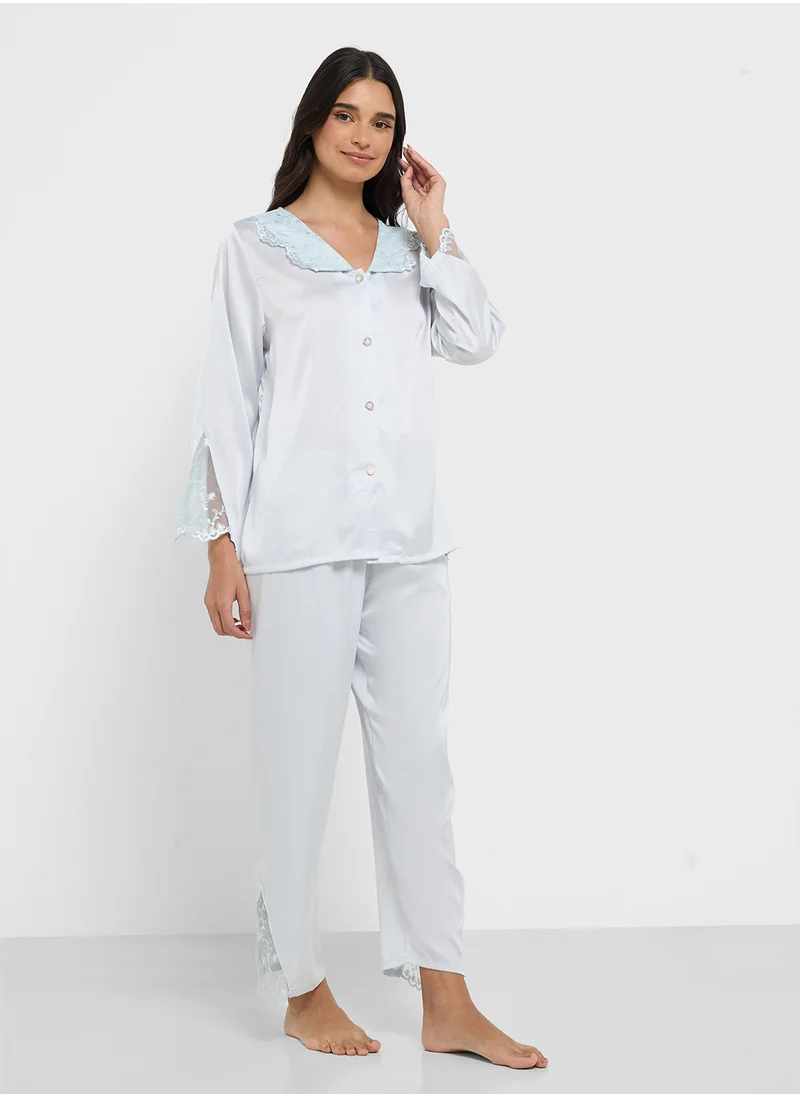 ايلا Satin Pyjama Set