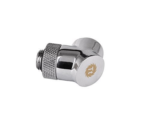Thermaltake Pacific DIY LCS Chrome G14 90 Degree Adapter Fitting CLW052CU00SLA - Image 3