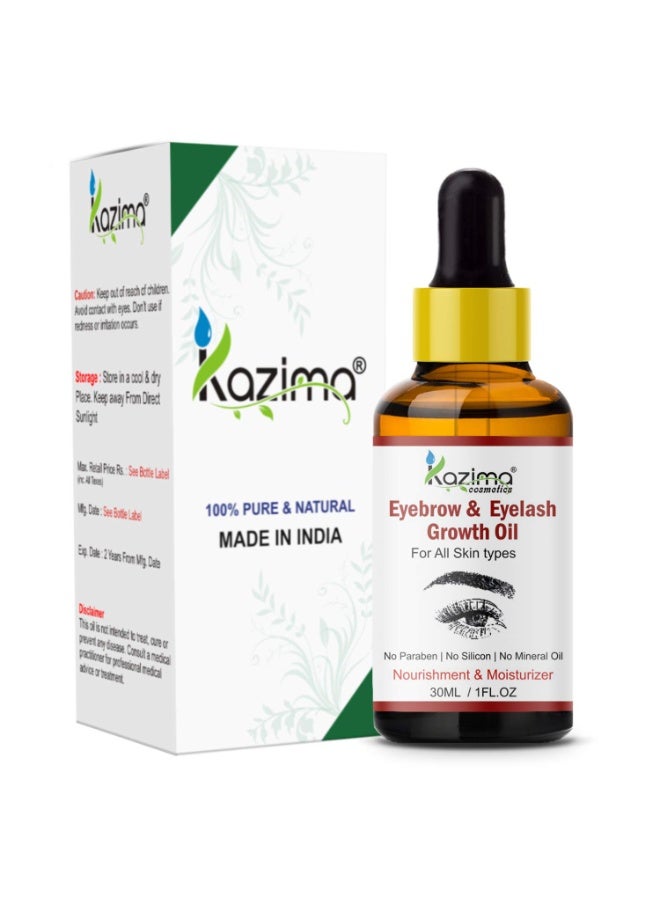 KAZIMA Eyebrow & Eyelash Grow Oil (30ML) For Women - Image 1
