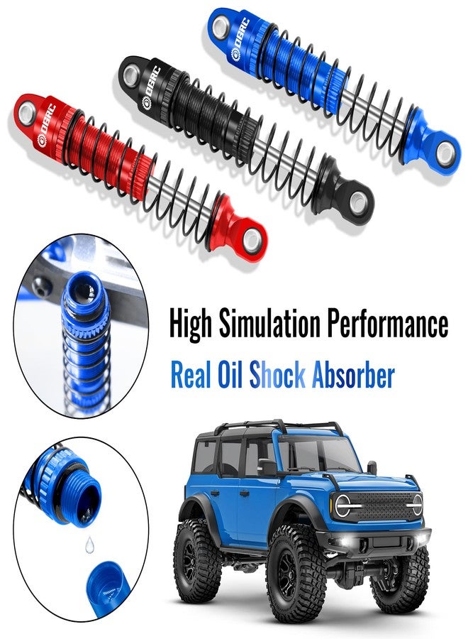 OGUNKE OGRC 59mm Shocks Absorber Oil Threaded Damper Threaded Shock Absorber for TRX4M 1/18 RC Crawler Upgrade Parts (Blue) - Image 5