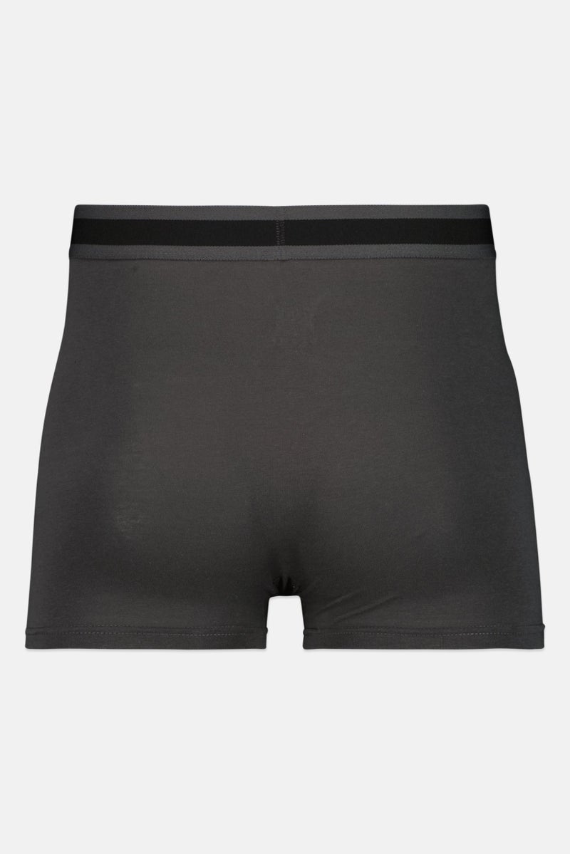 TapouT Men 3 Pcs Heather Boxer Brief, White - Image 3