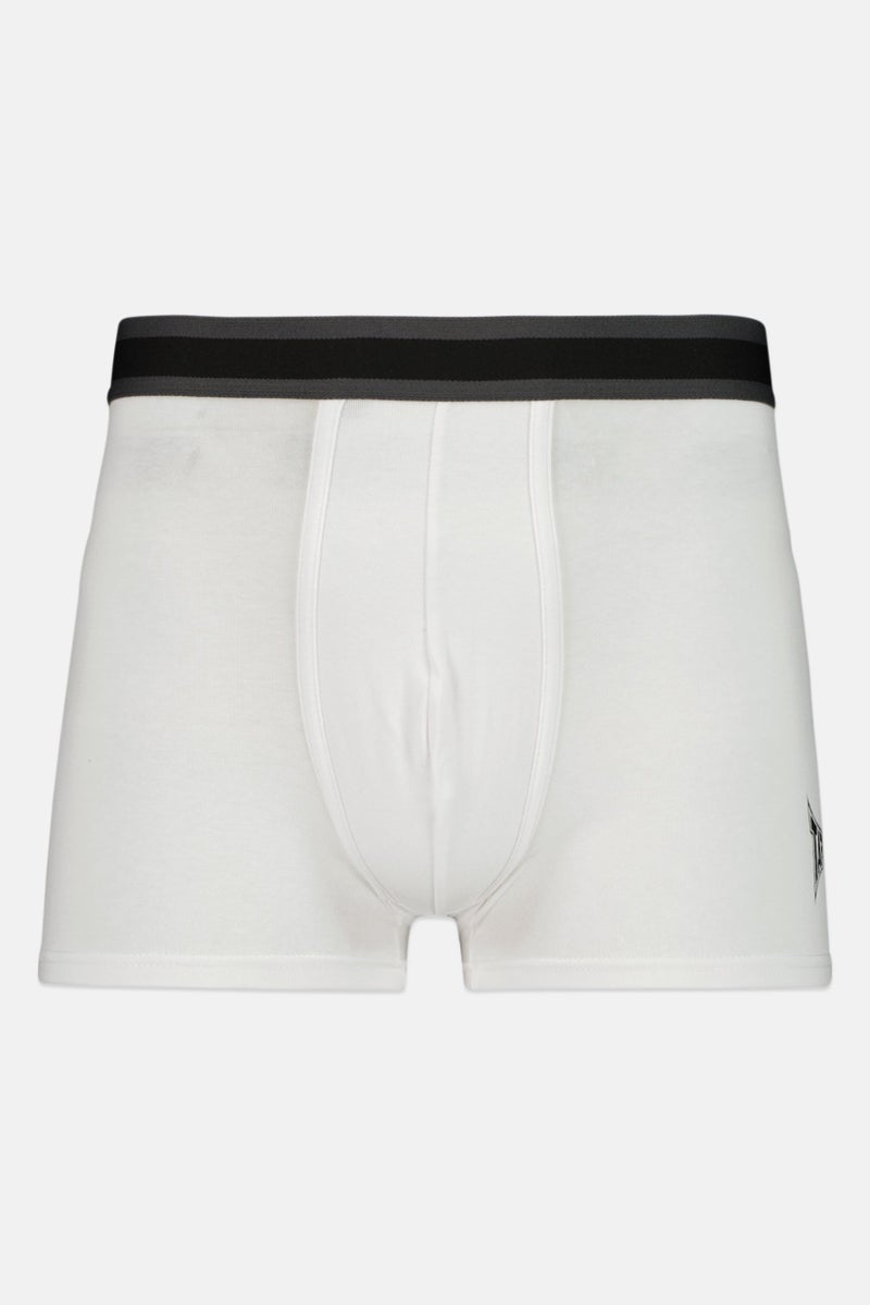 TapouT Men 3 Pcs Heather Boxer Brief, White - Image 5