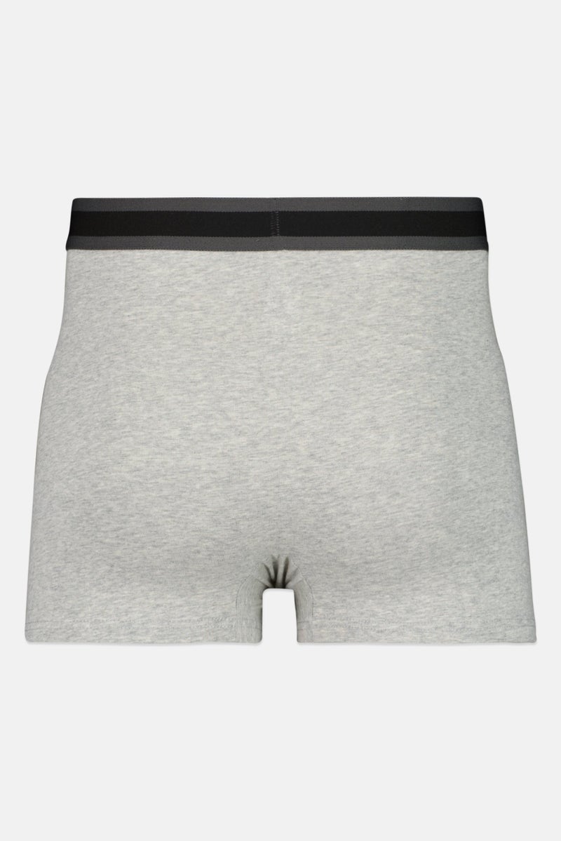 TapouT Men 3 Pcs Heather Boxer Brief, White - Image 4