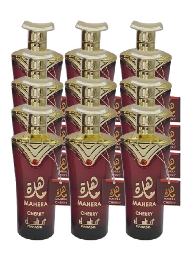 مناسك 12 قطع عطر ماهيرا بالكرز للنساء 100 مل - Image 1