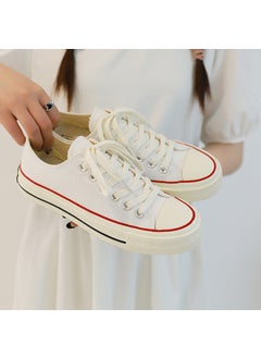 Generic High-quality 1970s Classic Studentcanva Shoes Womens Versatile Vintage Flat Shoes Breathable Hong Kong Style Low-top Casual Ben Bai. 