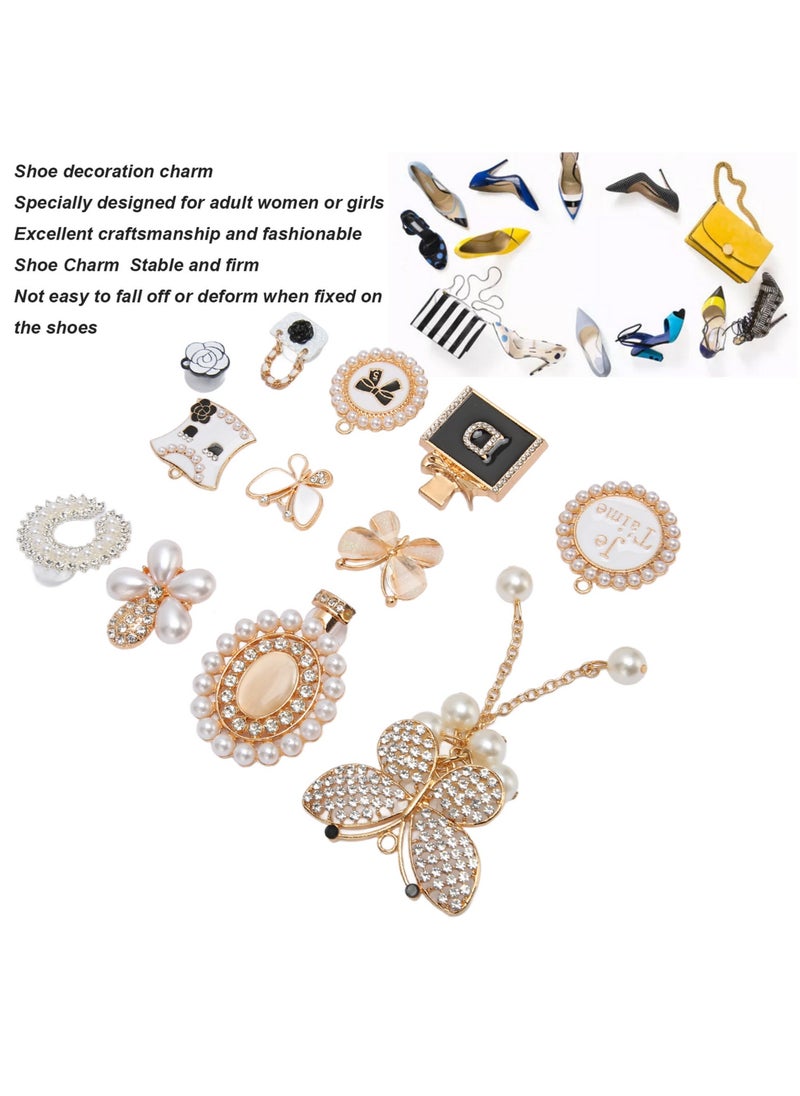 Velaurs 12 Pieces Croc Shoe DIY Accessories Metal Jewelry DIY Fashion Shoe Accessories  - Image 5