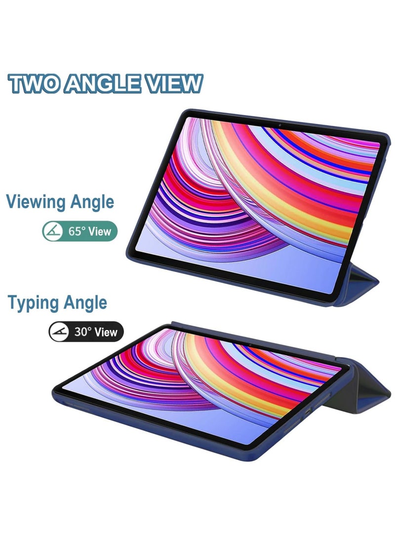 Rock Pow Case for Xiaomi Redmi Pad Pro 12.1 inch 2024 Released Soft TPU Matte Back Cover with Pencil Slot Standing Folio Slim Lightweight Shell Protective Smart Cover - Image 3