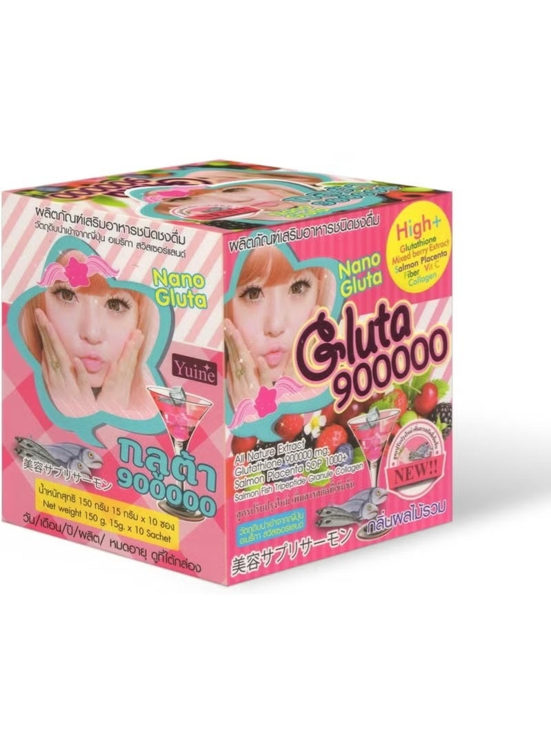 Gluta مشروب الجمال يويين نانو 900000 - 10 أكياس حصة واحدة - Image 2