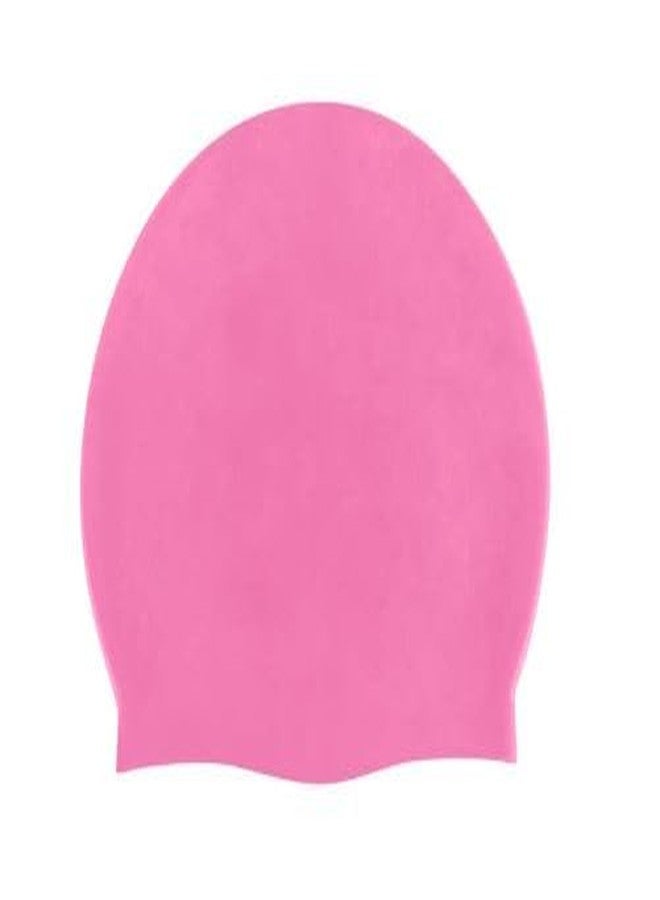 Simcox Swimming Cap Silicone Diving Waterproof Swim Hat Kids Girl Boy Favour Bathing Cap (Pink) - Image 1