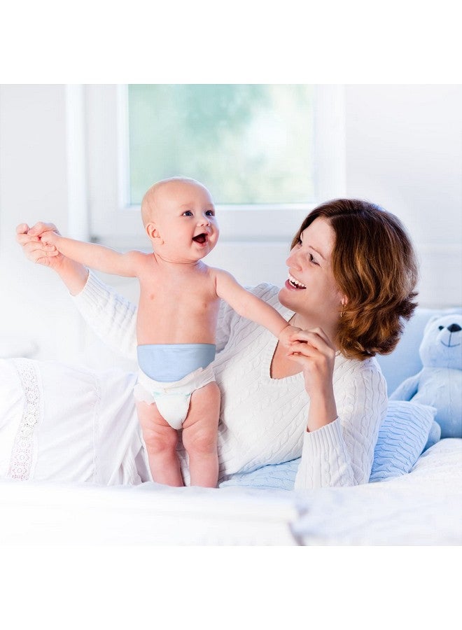 Giegxin 8 Pieces Cotton Baby Umbilical Cord Soft Infant Belly Button Band Protector Newborn Navel Belt for 0-12 Months Babies, 4 Styles - Image 4