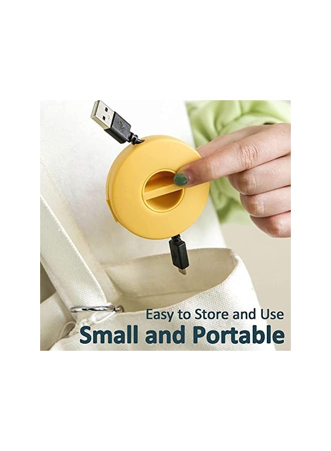 promass 8PCS Portable Cable Winder, 4 Colors Round Travel Cord Organizer Keeper Box, Retractable Cable Holder for Wrapping Earbuds USB Phone Mouse Cords Earphone Wire Charger - Image 5