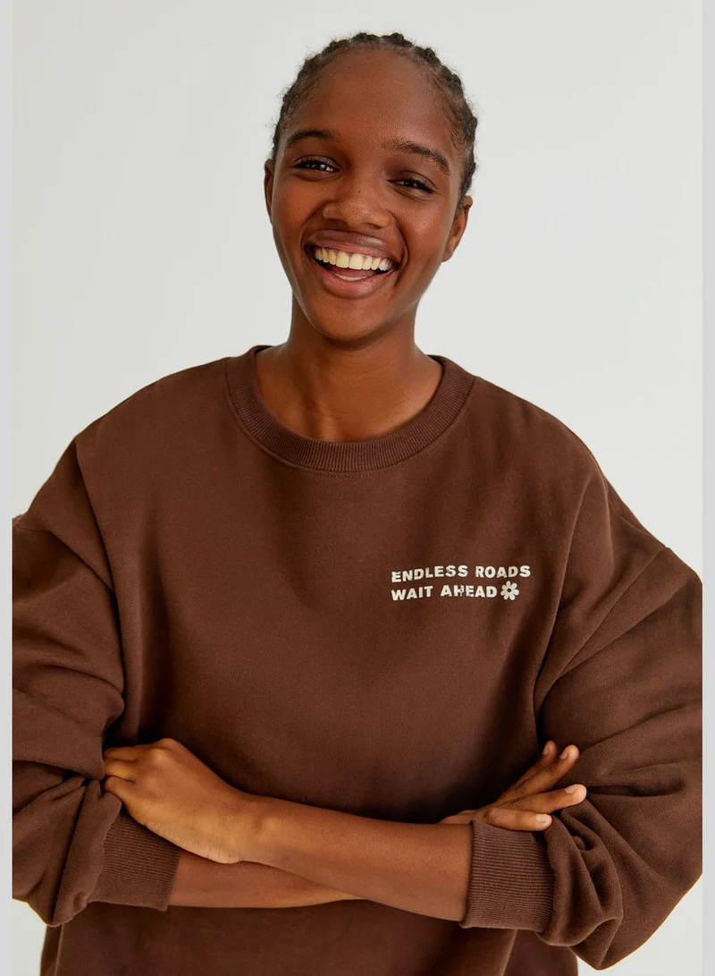PULL&BEAR Sweatshirt with back graphic