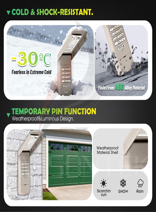 Avisontek 940EV-P2 940EV 940ESTD Universal Chamberlain MyQ LiftMaster Craftsman Wireless Garage Door Keypad【12-Years-Warranty】 - Image 5