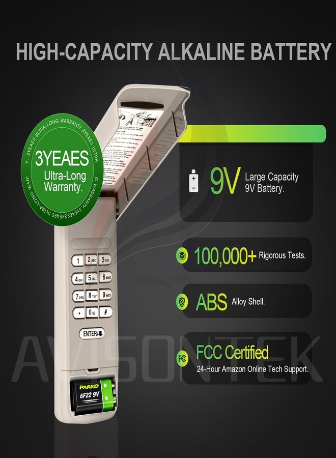 Avisontek 940EV-P2 940EV 940ESTD Universal Chamberlain MyQ LiftMaster Craftsman Wireless Garage Door Keypad【12-Years-Warranty】 - Image 3