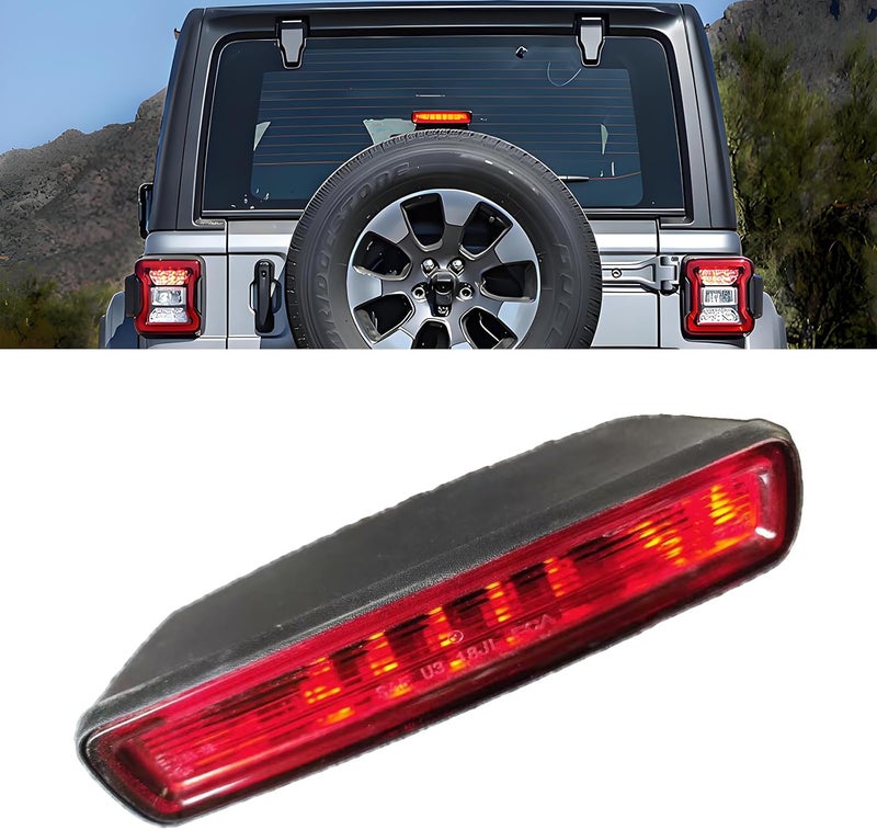 hilopexi LED 3rd Brake Light for Jeep Wrangler JL (2018-2024) - Red Lens - Image 1