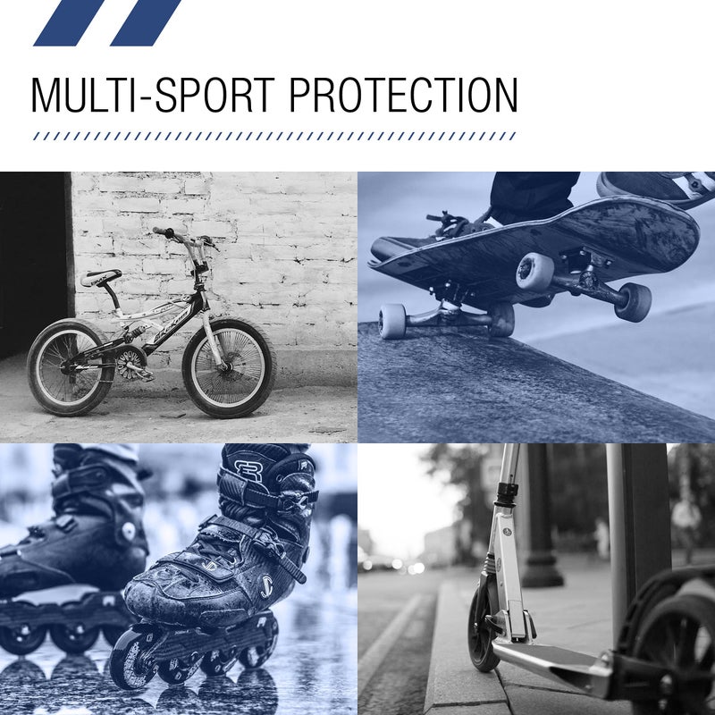 80Six Dual Certified Kids Bike, Skate, and Scooter Helmet, Navy Matte, Small/Medium - Ages 8+ - Image 5