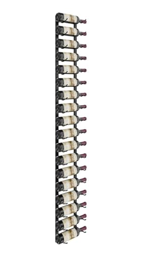 VintageView W Series Pro Wine Rack 6  Single Depth Metal Wall Mounted Wine Rack  Modern Easy Access Wine Storage  Space Saving Wine Rack with Storage Capacity18 Bottles Matte Black