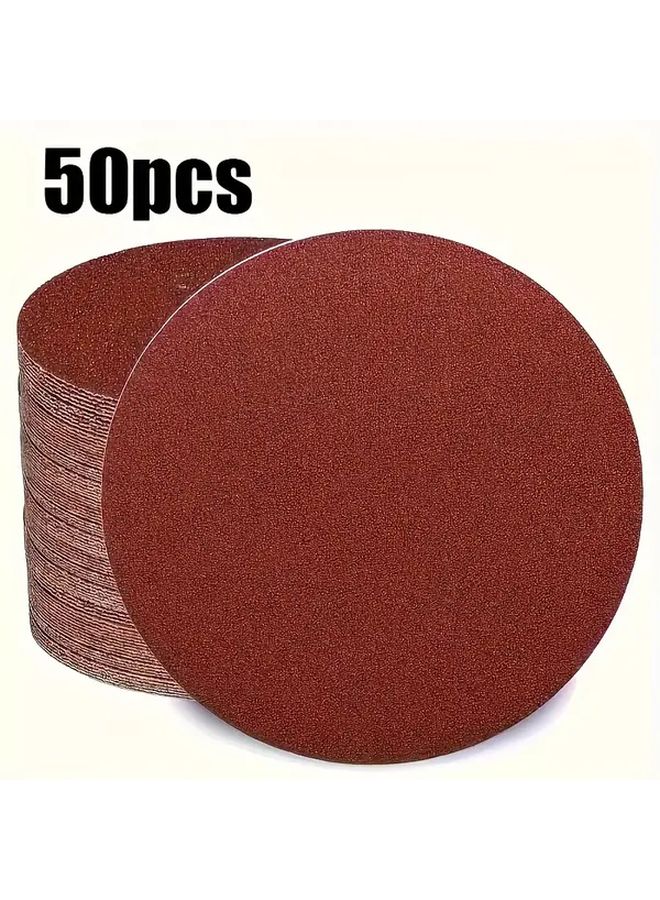 50 Pcs Hook Loop Sanding Discs 80 120 240 320 600 Grit For Wood Metal Automotive - Image 2