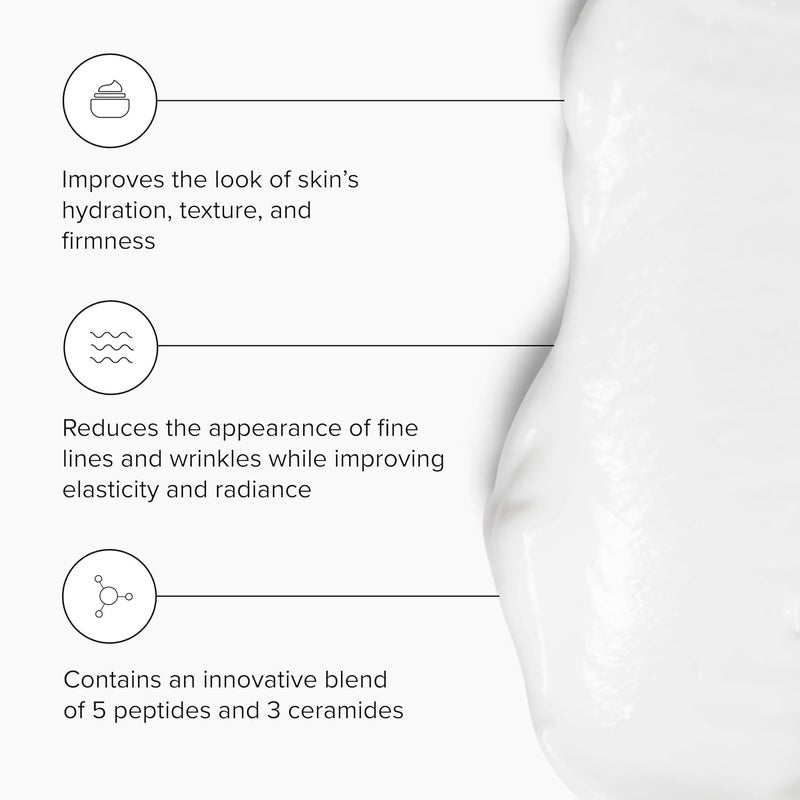 DRMTLGY Peptide Night Cream Face Moisturizer. Fragrance Free and Oil Free Hydrating Facial Moisturizer for All Skin Types. 2.1 oz, 2 pack - Image 2