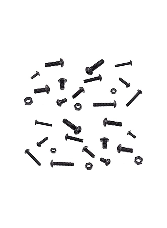 Hilitchi 460-Pcs M3 M4 M5 Button Head Hex Socket Head Cap Bolts Screws Nuts Assortment Kit - 10.9 Grade Alloy Steel - Image 5