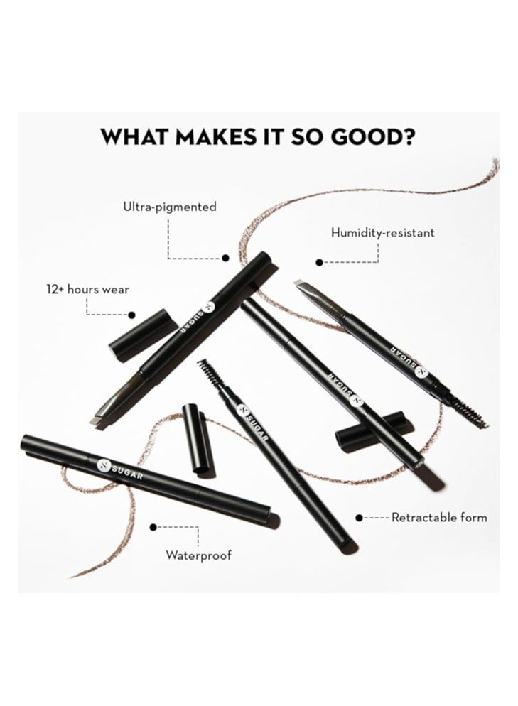 شوجار محدد الحواجب Arch Arrival من SUGAR Cosmetics، (01 Jerry Brown، بني متوسط) - Image 3