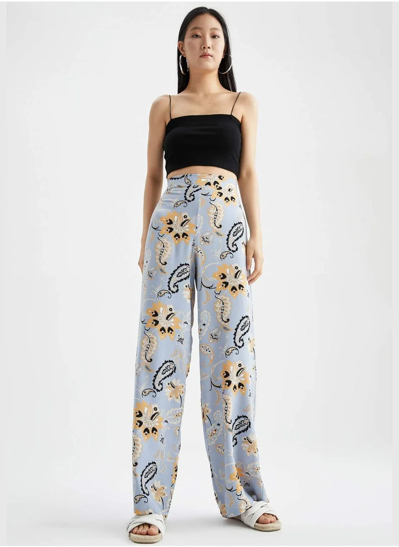 ديفاكتو Woman Palazzo Woven Trousers