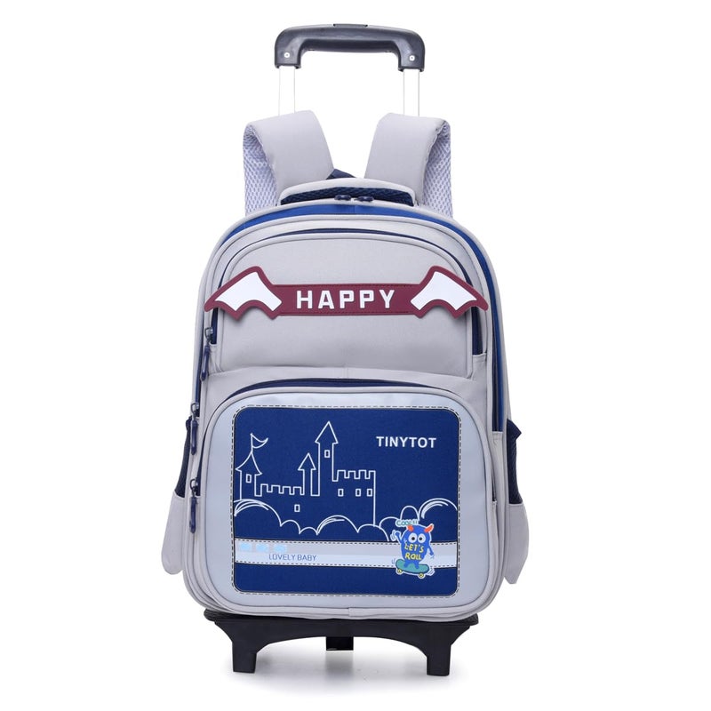 Tinytot Store 22 Litre 17-Inch Waterproof Large School Bag for Boys & Girls, Kids School Bag, School Backpack for Girls and Boys, for Kids, Ideal for Children with Trolley, SB239T - Image 1