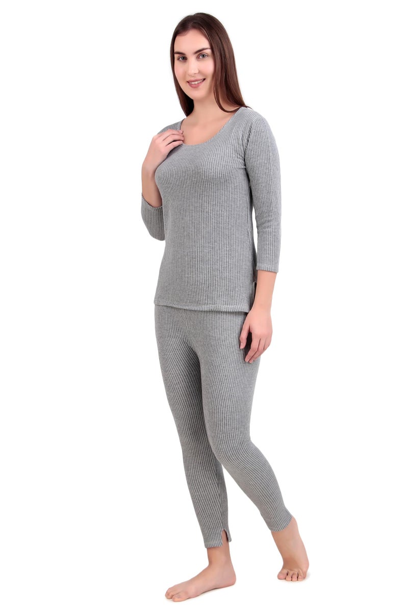 HAP Women's Thermal Set_FS_LG (XX-Large) Light Grey - Image 2