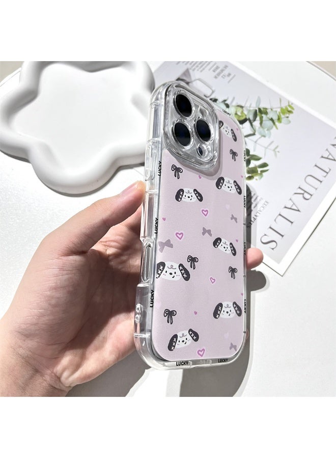 NIBEMINENT Cartoon Puppy Protective TPU Case Cover For iPhone 16 Pro Max Clear - Image 2