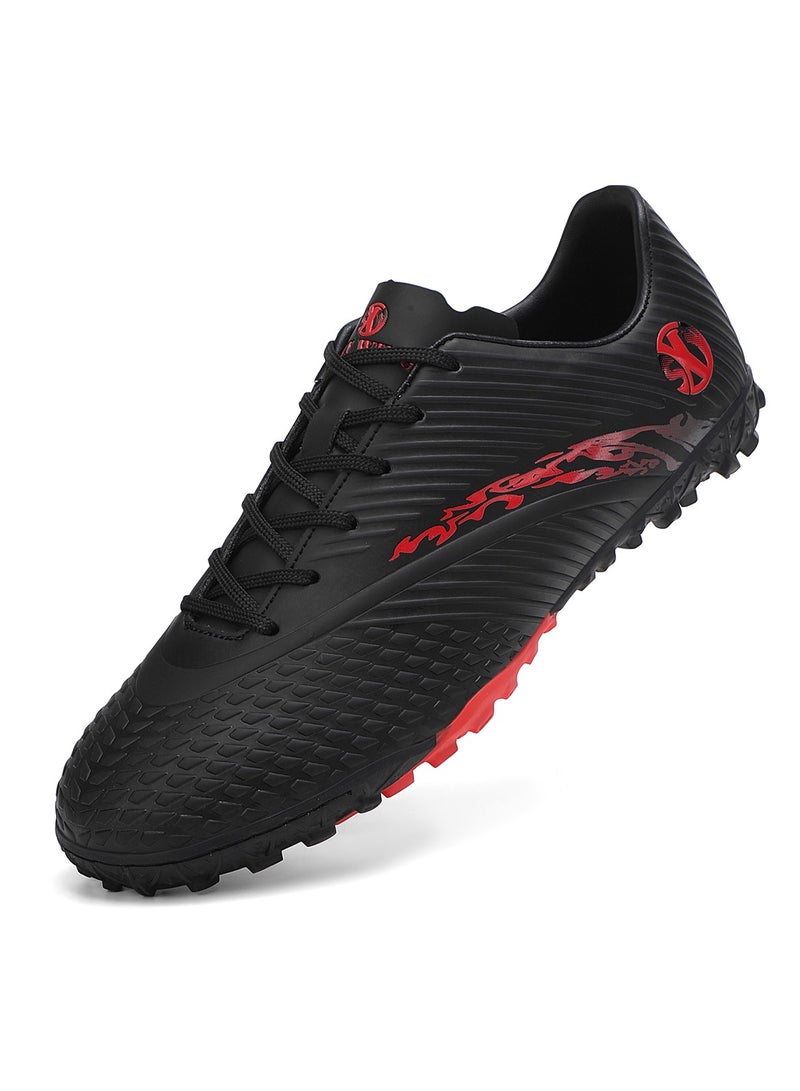 جناح السماء أحذية كرة قدم احترافية للرجال والنساء منخفضة الرقبة قابلة للتنفس للاستخدام في الأماكن المغلقة أو الهواء الطلق خفيفة الوزن بنعل داخلي/داخلي أحذية تدريب مضادة للانزلاق أحذية تدريب رياضية أرضية أحذية كرة قدم - Image 1