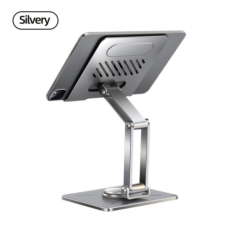 Brand New Tablet Stand, All-Metal Desktop Rotating Holder, Compatible with iPad, Multifunctional Adjustable and Foldable Phone Stand, Universal