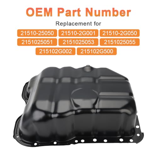 VANJING Engine Oil Pan with Drain Plug Compatible with Hyundai Santa Fe 2010-2020, Santa Fe Sport 2013-2018, Tucson 2010-2020, Sonata 2006-2019, Kia Optima 2006-2020, Forte 2010-2013 2.0L 2.4L - Image 3