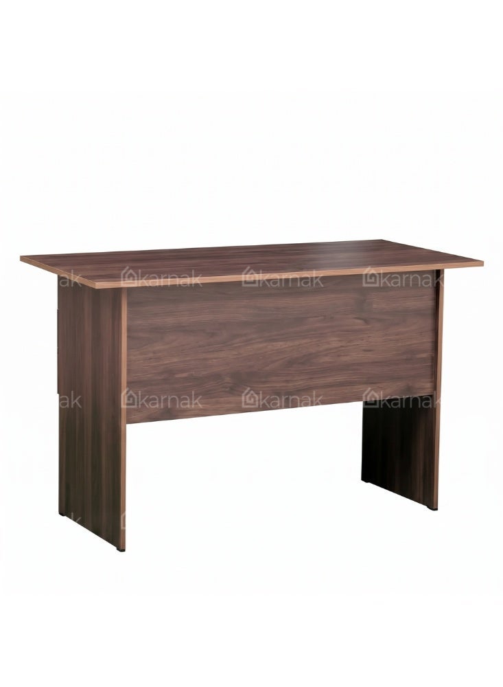 Karnak Denard Wooden Office Desk with Lockable Drawers | Modern Study & Gaming Table Workstation for Home Office Furniture (Walnut) - Image 5