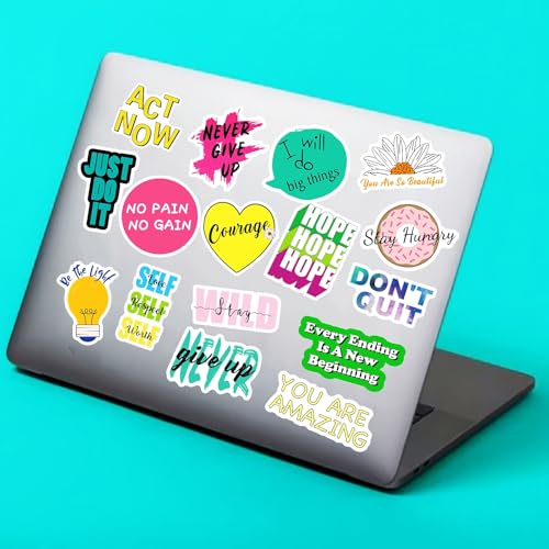 KASANYER 300Pcs Inspirational Scrapbook Motivational Stickers for Water Bottles Laptop Journaling Vision Board Supplies, Waterproof Positive Quote Vinyl Stickers for Teens Kids Adults Teachers Students - Image 5
