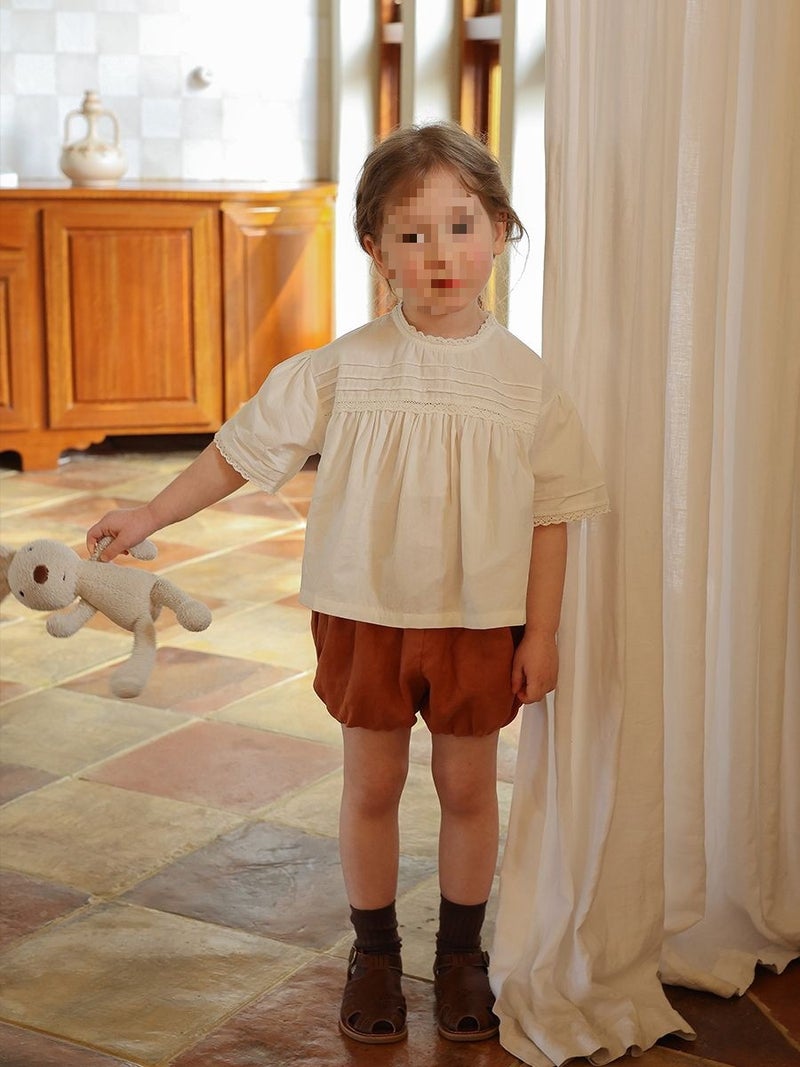 Kindergarten Baby'S All-Match Casual Pp Pants Niche Pants Girl'S Summer Western-Style Pants Children'S Shorts Cotton - Image 3