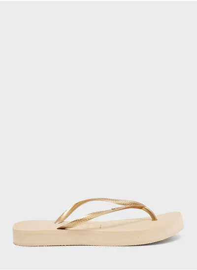 havaianas Slim Logo Flatforms