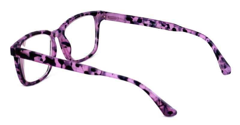 V.W.E. Women Progressive Reading Glasses No Line Clear on Top Bifocals Reader - Marble Print (Purple, 2.00, x) - Image 4