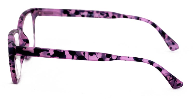 V.W.E. Women Progressive Reading Glasses No Line Clear on Top Bifocals Reader - Marble Print (Purple, 2.00, x) - Image 3