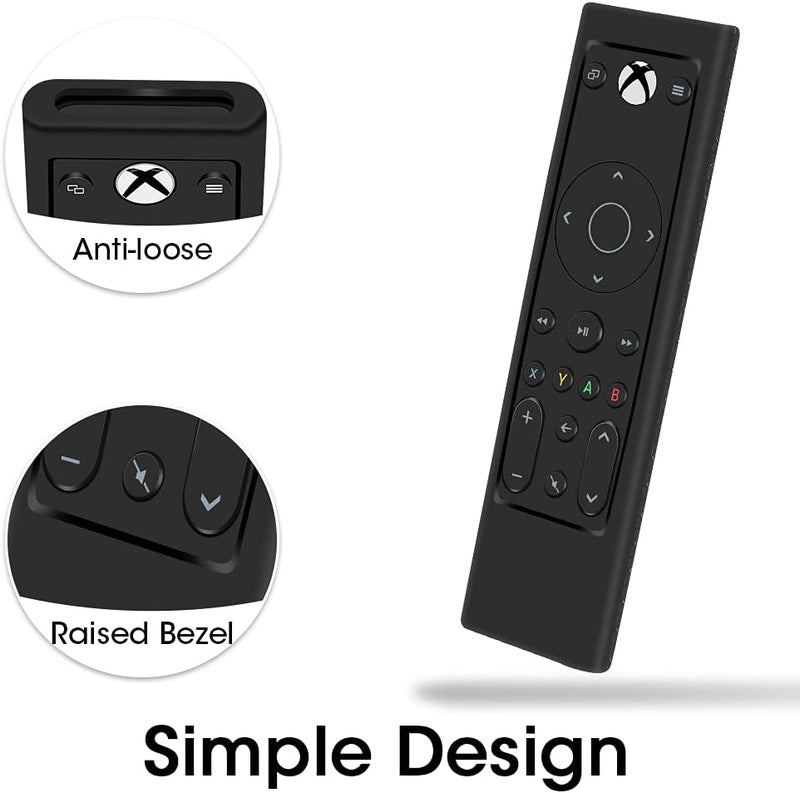 Oyrlize Silicone Protective Case for PDP Gaming Remote Control: Xbox Series X|S Xbox One, Xbox,Shockproof Remote Case Holder Skin Sleeve Proetector for PDP Xbox One Remote Battery Back Covers Case-Black - Image 4