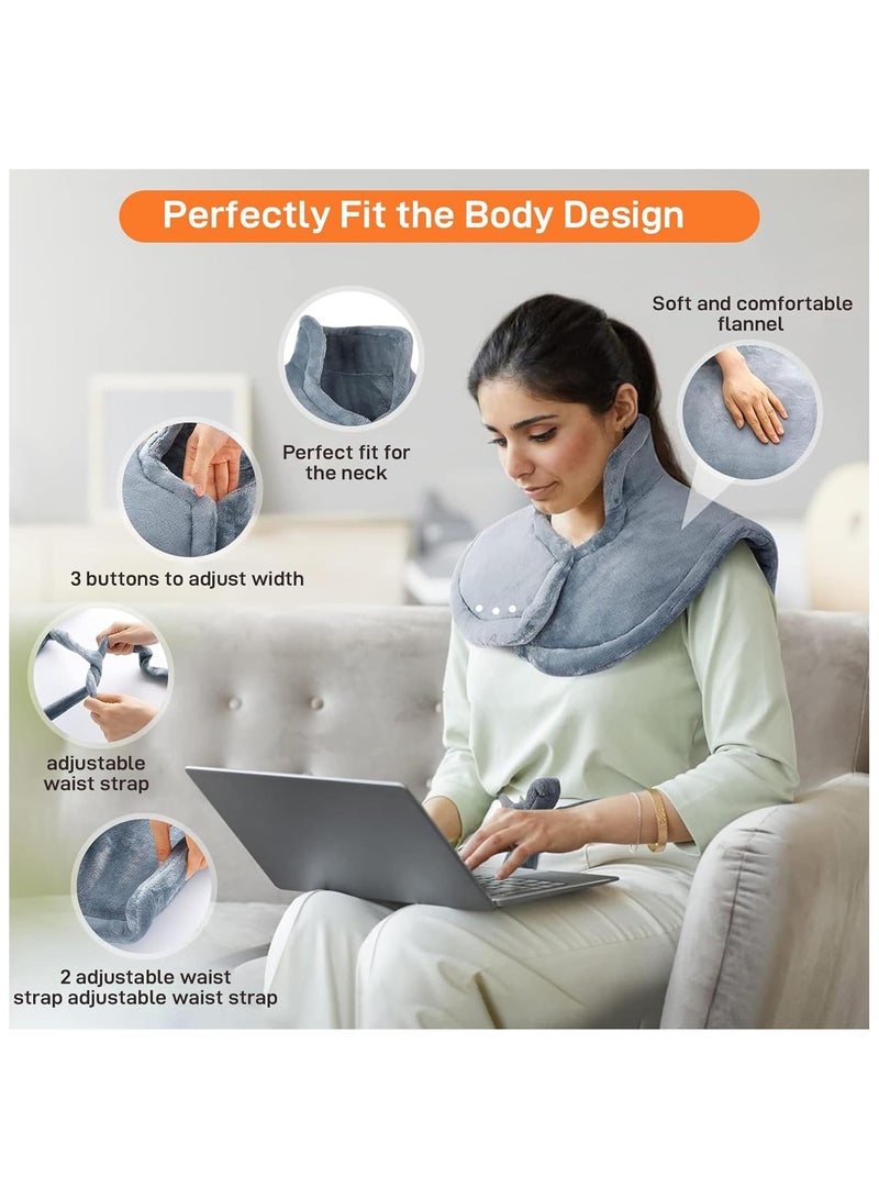 Heating Pad for Back Pain Relief,Electric Heat Pads for Neck and Shoulders Large Fast Heat Pad with 10 Heat Settings 3 Timer Options,Machine Washable - Image 2